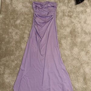 Elegant Lavender Strapless Dress